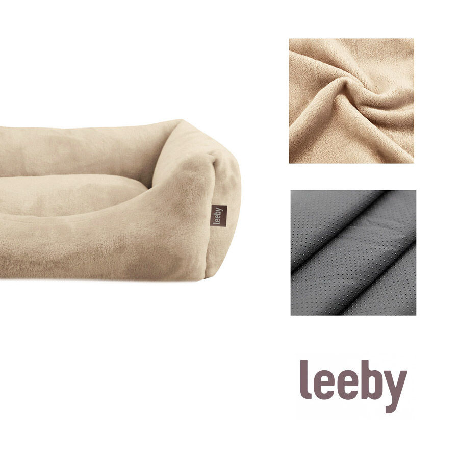 Leeby Cojín Acolchado Beige para perros image number null